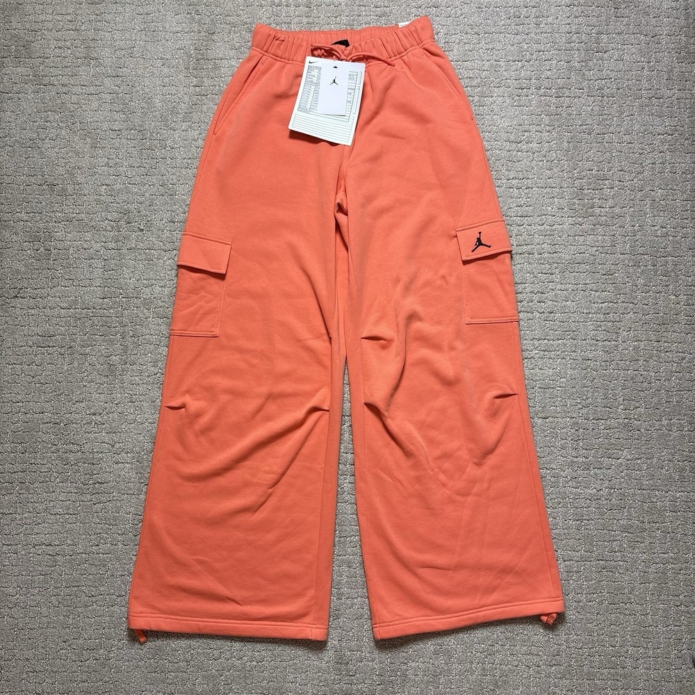 Jordan Air NWT Women's Chicago Utility Cargo Wide Leg Baggy Pants Fleece Size S